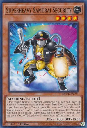 Superheavy Samurai Security [DUNE-EN097] Common - Yu-Gi-Oh! - Card Brawlers | Quebec | Canada |