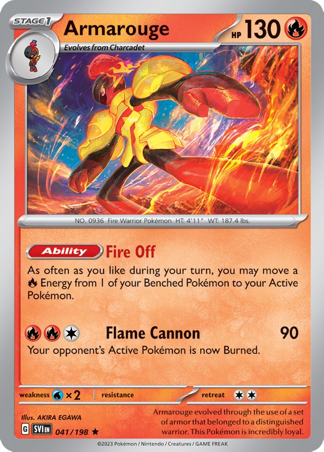 Armarouge (041/198) (Line Holo) [Scarlet & Violet: Base Set] - Pokémon - Card Brawlers | Quebec | Canada |