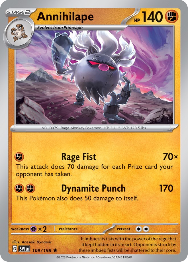 Annihilape (109/198) (Theme Deck Exclusive) [Scarlet & Violet: Base Set] - Pokémon - Card Brawlers | Quebec | Canada |