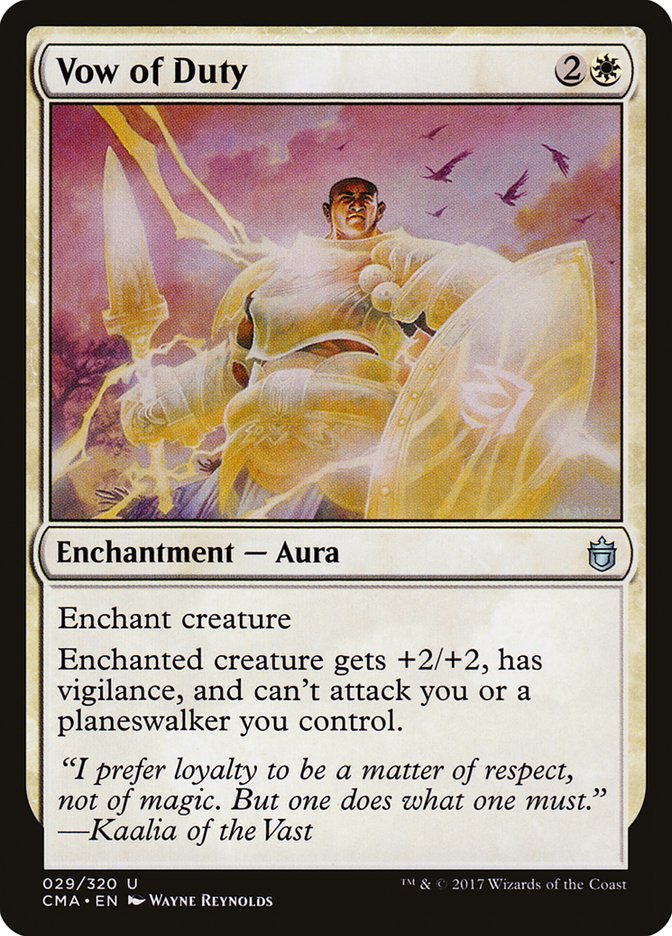 Vow of Duty [Commander Anthology] - Magic: The Gathering - Card Brawlers | Quebec | Canada |
