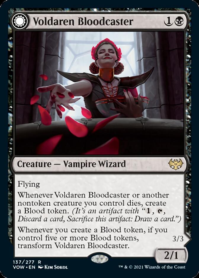 Voldaren Bloodcaster // Bloodbat Summoner [Innistrad: Crimson Vow] - Magic: The Gathering - Card Brawlers | Quebec | Canada |