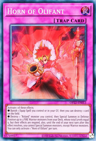 Horn of Olifant [OP22-EN013] Super Rare - Yu-Gi-Oh! - Card Brawlers | Quebec | Canada |