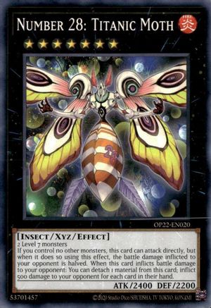 Number 28: Titanic Moth [OP22-EN020] Common - Yu-Gi-Oh! - Card Brawlers | Quebec | Canada |