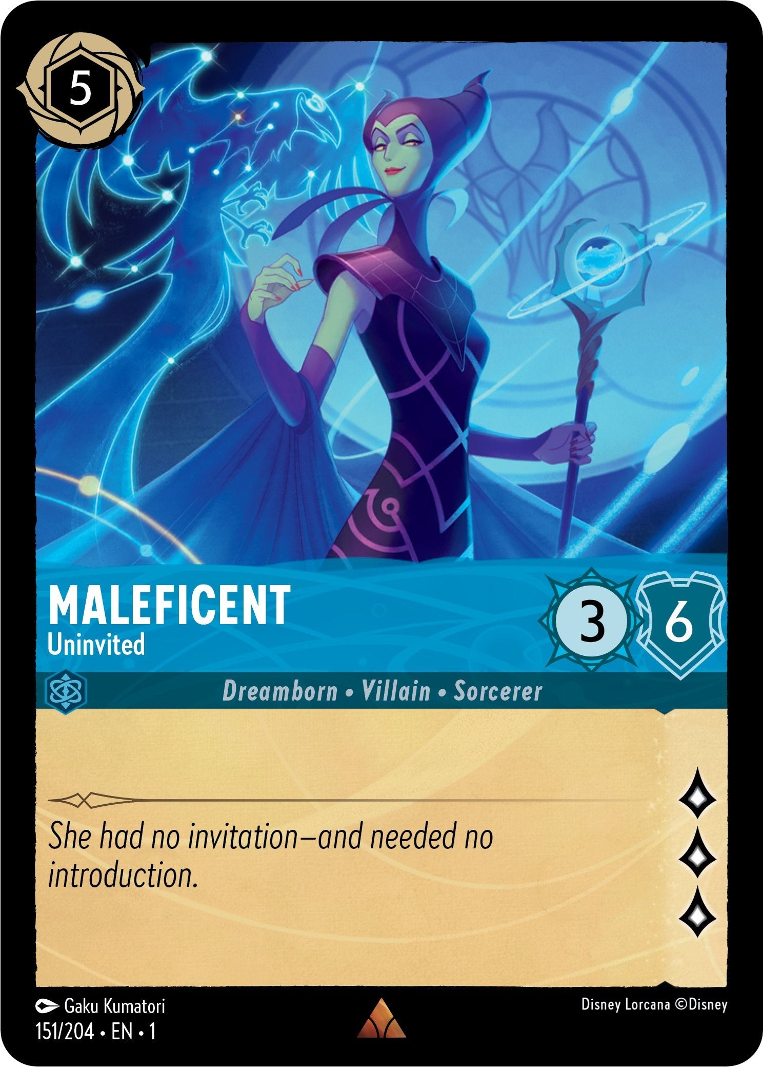 Maleficent - Uninvited (151/204) [The First Chapter] - Disney - Card Brawlers | Quebec | Canada |