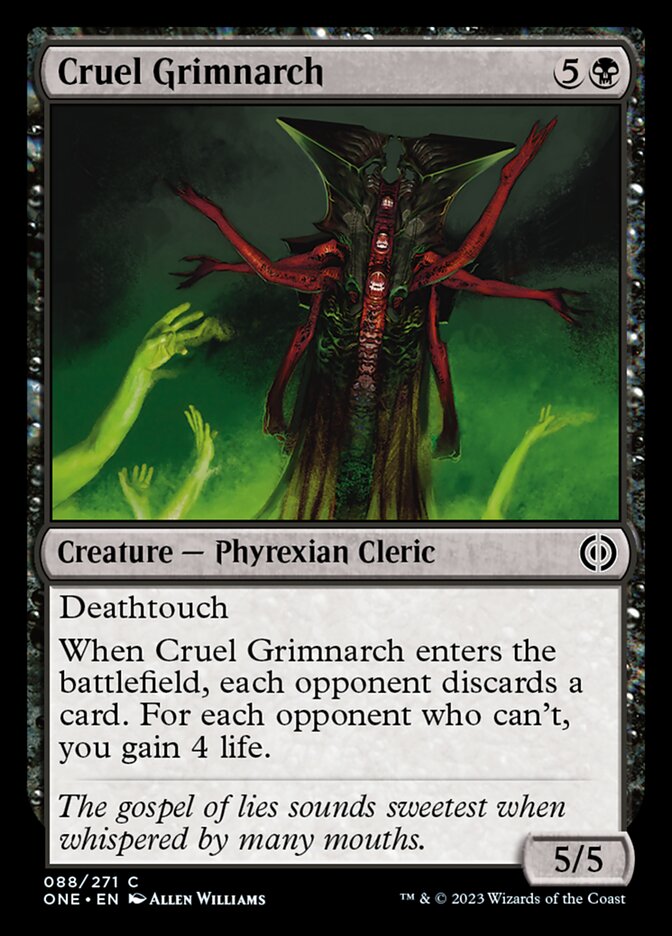 Cruel Grimnarch [Phyrexia: All Will Be One] - Magic: The Gathering - Card Brawlers | Quebec | Canada |