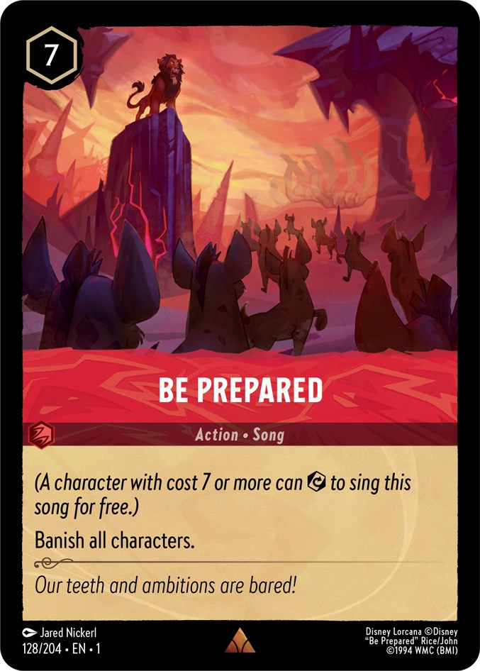 Be Prepared (128/204) [The First Chapter] - Disney - Card Brawlers | Quebec | Canada |