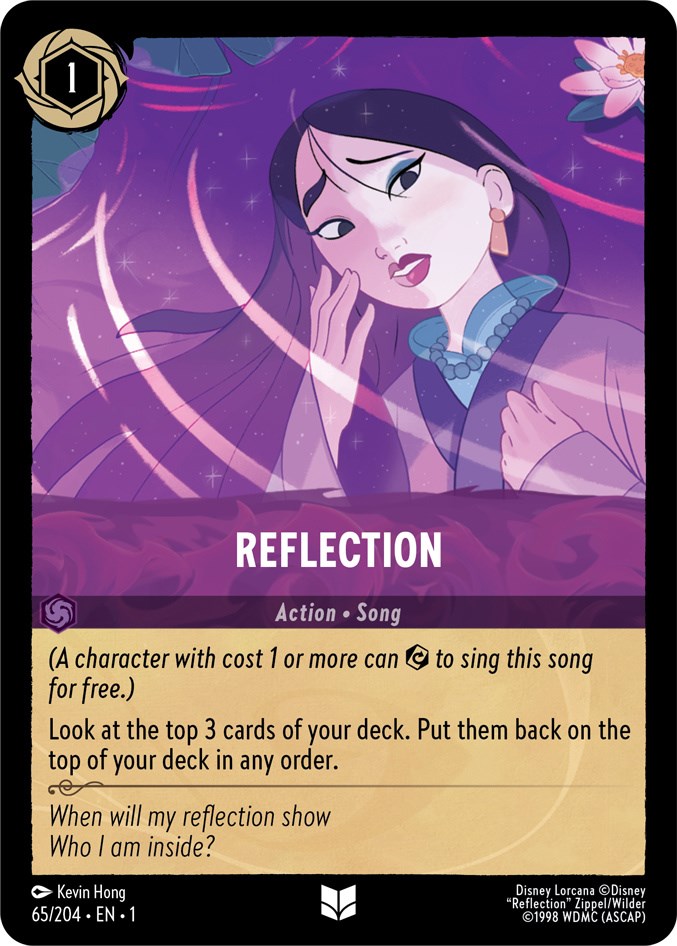 Reflection (65/204) [The First Chapter] - Disney - Card Brawlers | Quebec | Canada |