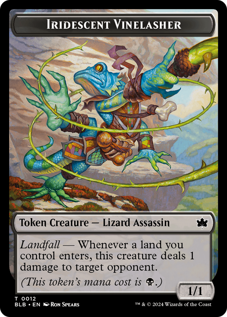 Iridescent Vinelasher Token [Bloomburrow Tokens] - Magic: The Gathering - Card Brawlers | Quebec | Canada |