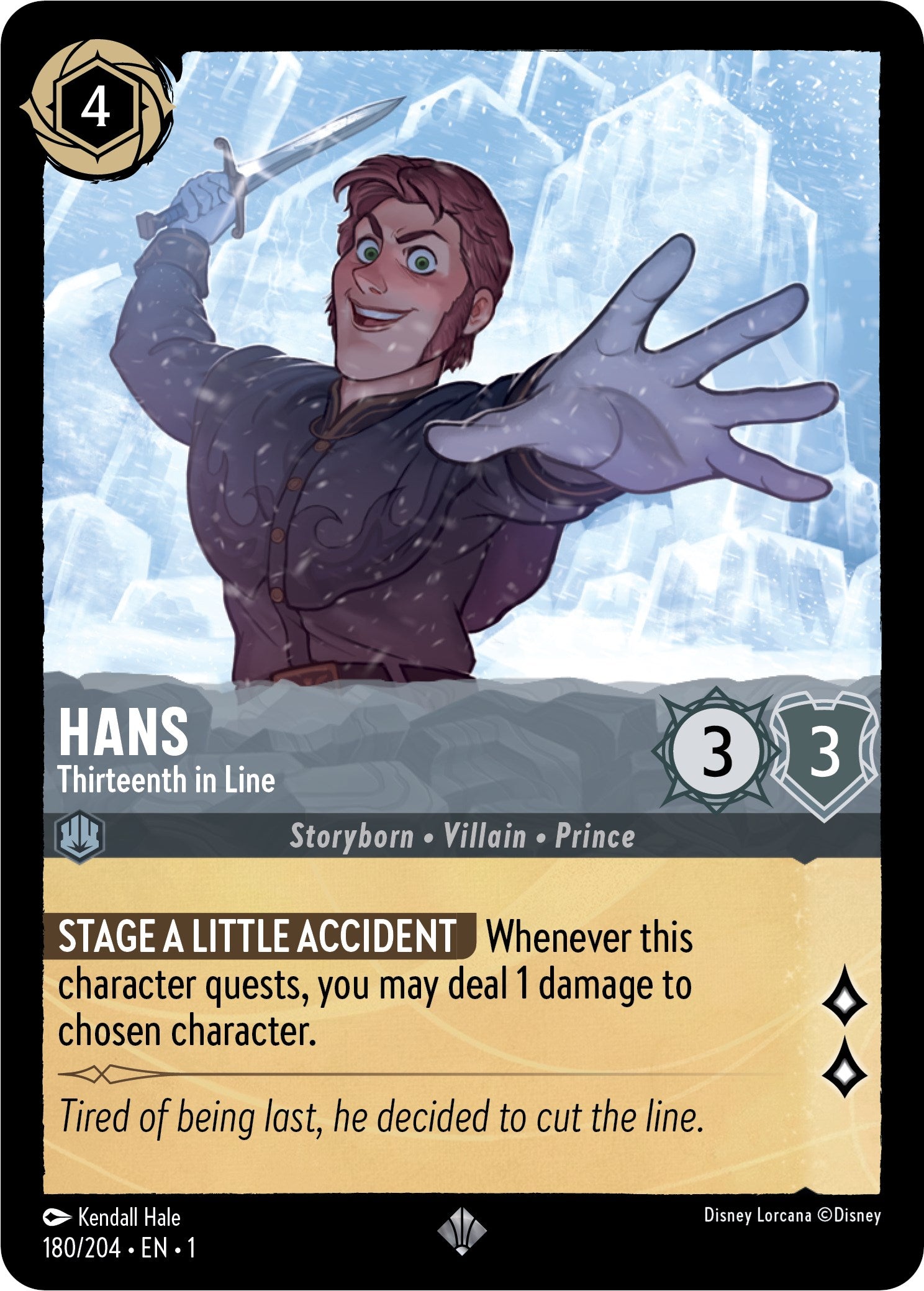 Hans - Thirteenth in Line (180/204) [The First Chapter] - Disney - Card Brawlers | Quebec | Canada |