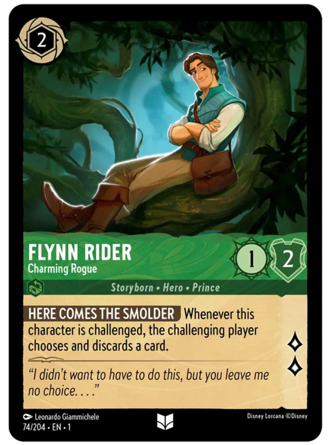 Flynn Rider - Charming Rogue (74/204) [The First Chapter] - Disney - Card Brawlers | Quebec | Canada |