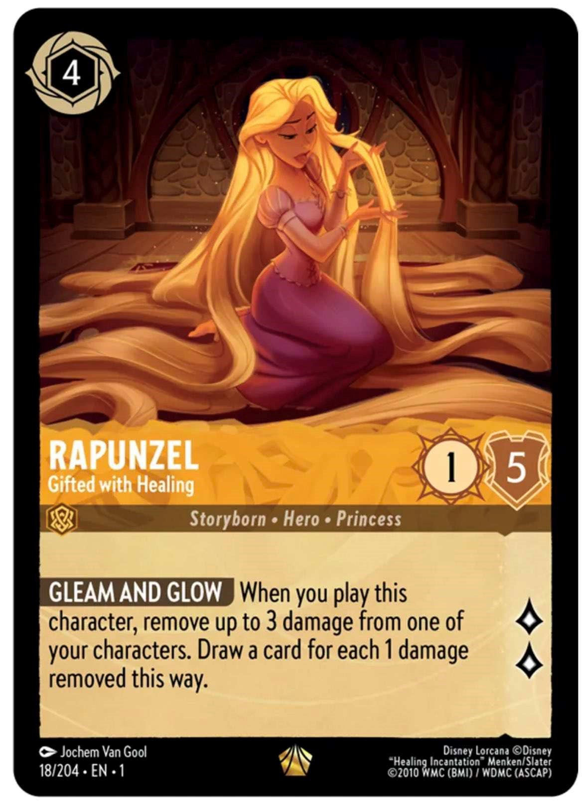 Rapunzel - Gifted with Healing (18/204) [The First Chapter] - Disney - Card Brawlers | Quebec | Canada |