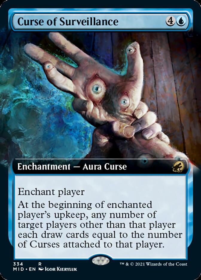 Curse of Surveillance (Extended Art) [Innistrad: Midnight Hunt] - Magic: The Gathering - Card Brawlers | Quebec | Canada |