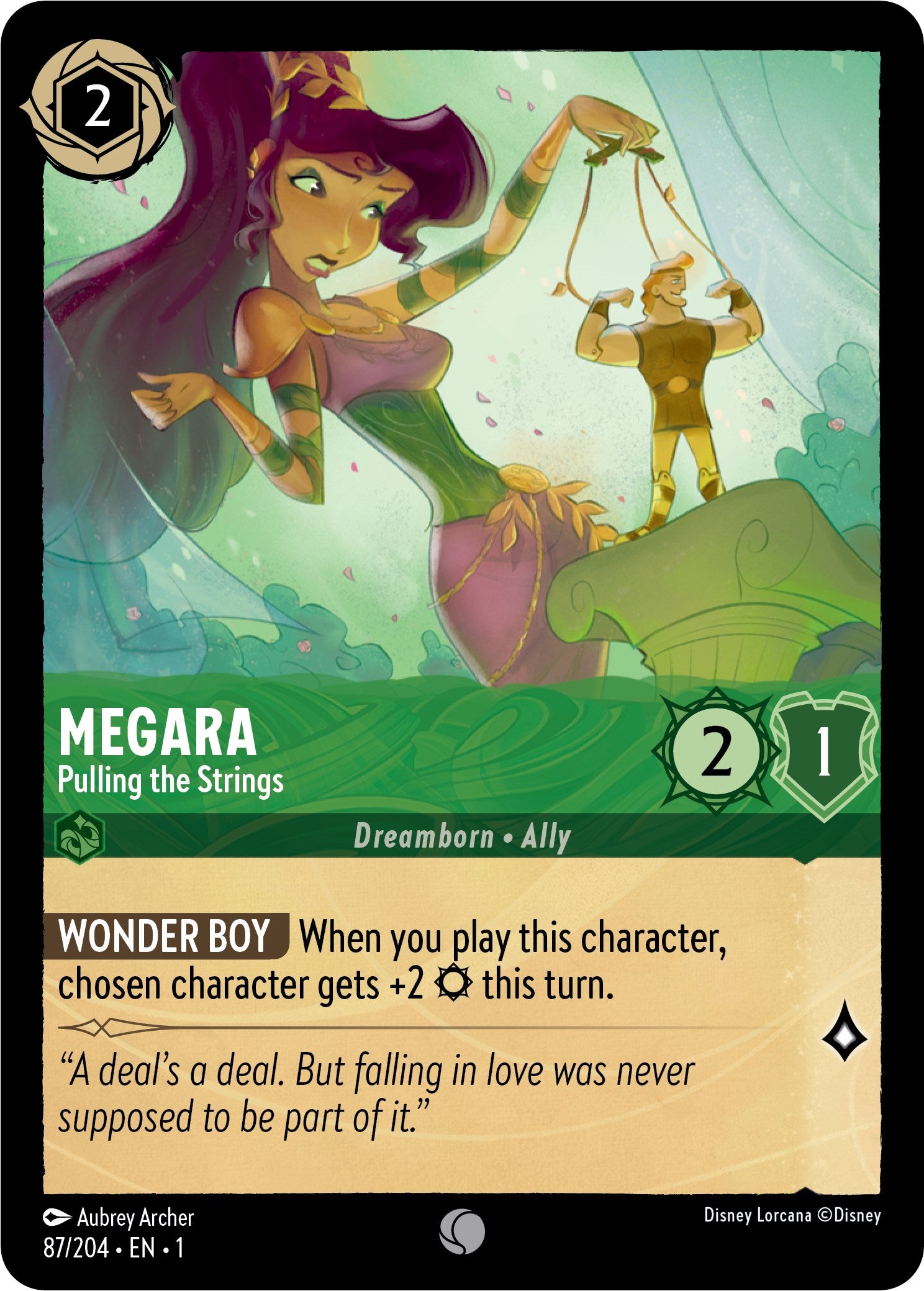 Megara - Pulling the Strings (87/204) [The First Chapter] - Disney - Card Brawlers | Quebec | Canada |