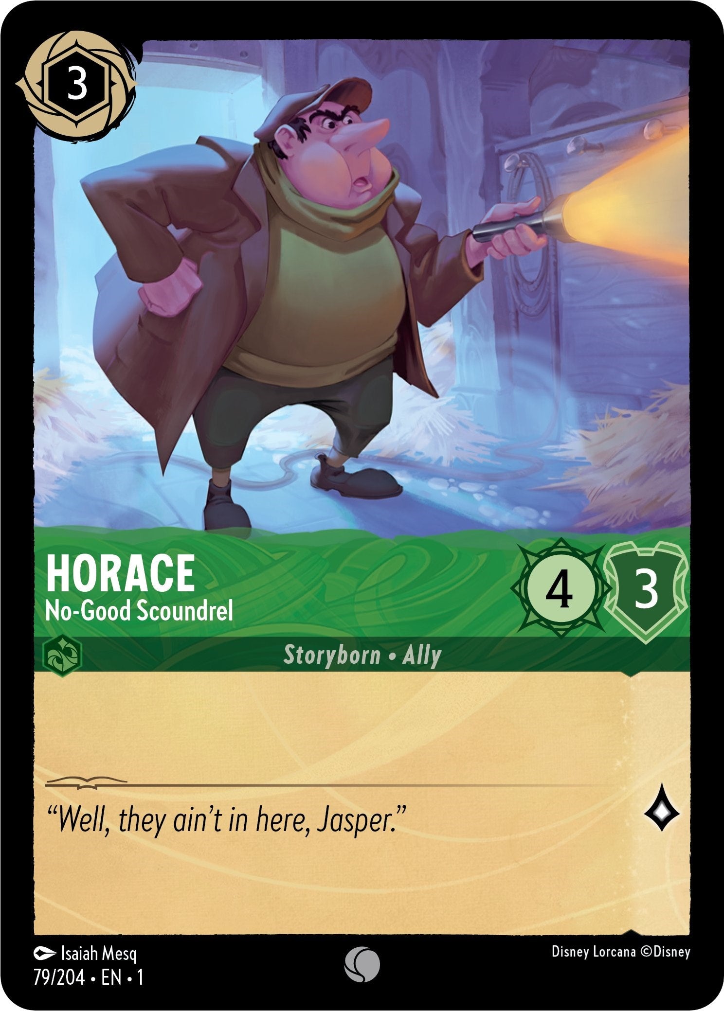 Horace - No-Good Scoundrel (79/204) [The First Chapter] - Disney - Card Brawlers | Quebec | Canada |