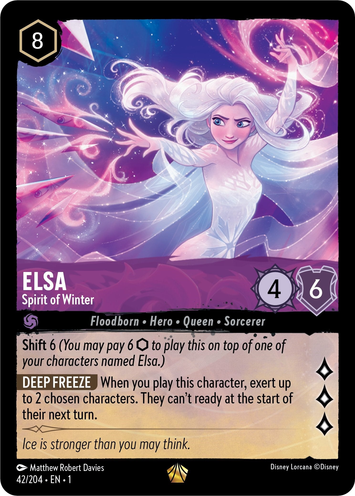 Elsa - Spirit of Winter (42/204) [The First Chapter] - Disney - Card Brawlers | Quebec | Canada |