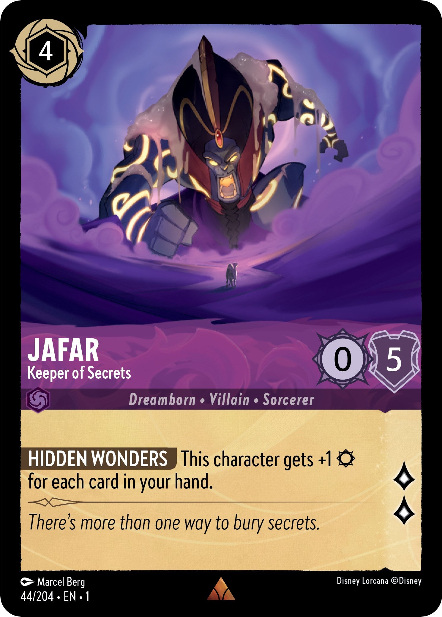 Jafar - Keeper of Secrets (44/204) [The First Chapter] - Disney - Card Brawlers | Quebec | Canada |