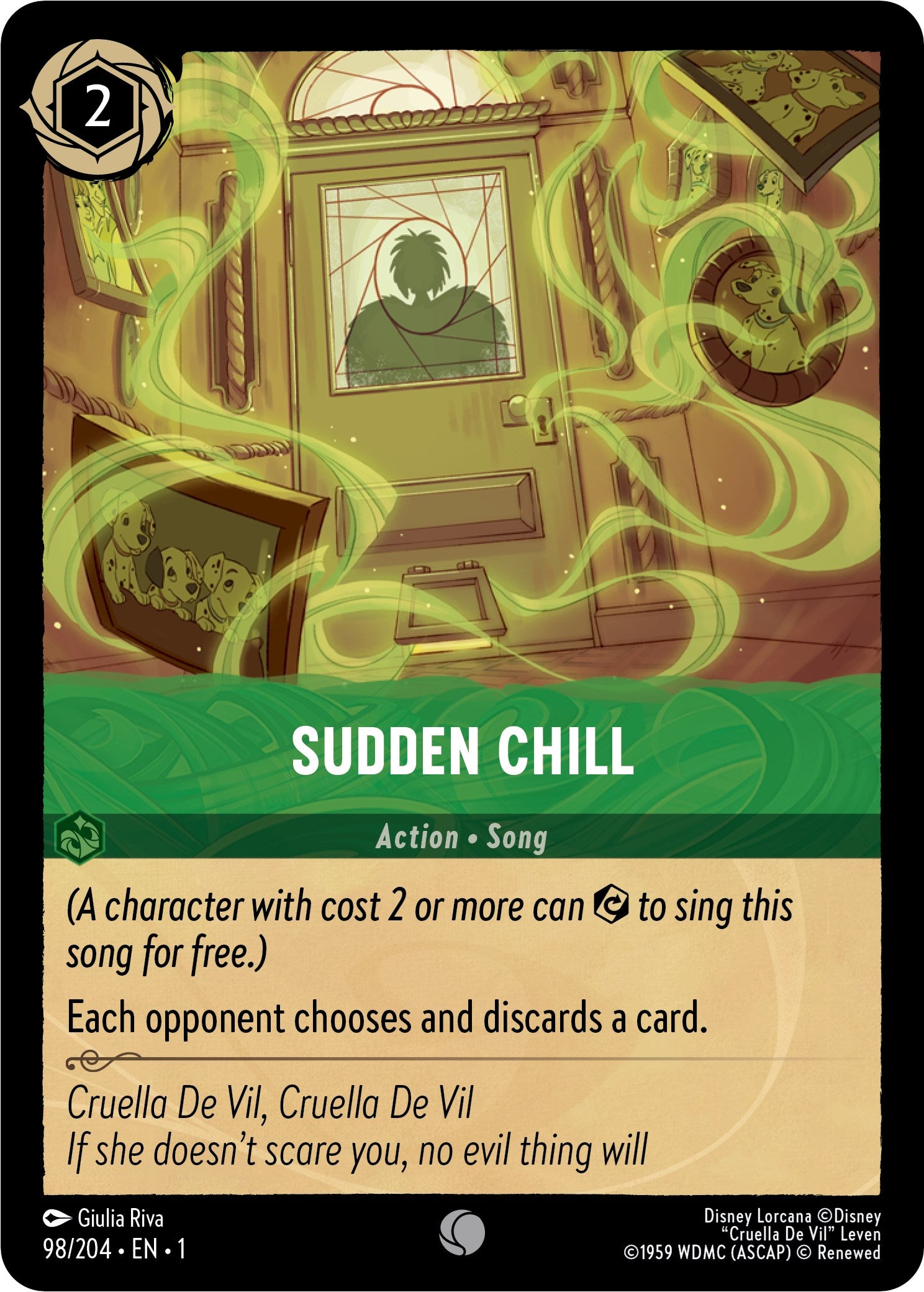 Sudden Chill (98/204) [The First Chapter] - Disney - Card Brawlers | Quebec | Canada |