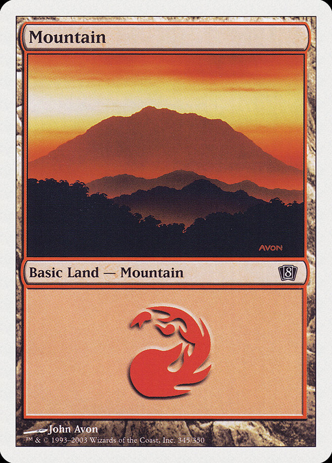 Mountain (345) [Eighth Edition] - Magic: The Gathering - Card Brawlers | Quebec | Canada |