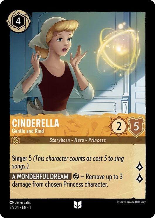 Cinderella - Gentle and Kind (3/204) [The First Chapter] - Disney - Card Brawlers | Quebec | Canada |