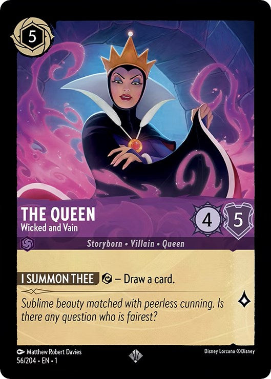 The Queen - Wicked and Vain (56/204) [The First Chapter] - Disney - Card Brawlers | Quebec | Canada |