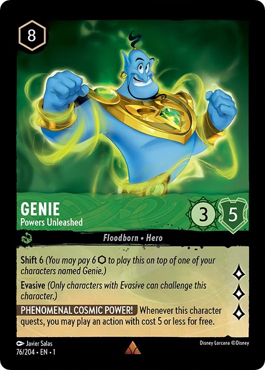 Genie - Powers Unleashed (76/204) [The First Chapter] - Disney - Card Brawlers | Quebec | Canada |