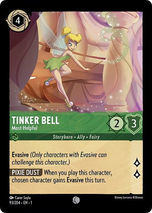 Tinker Bell - Most Helpful (93/204) [The First Chapter] - Disney - Card Brawlers | Quebec | Canada |