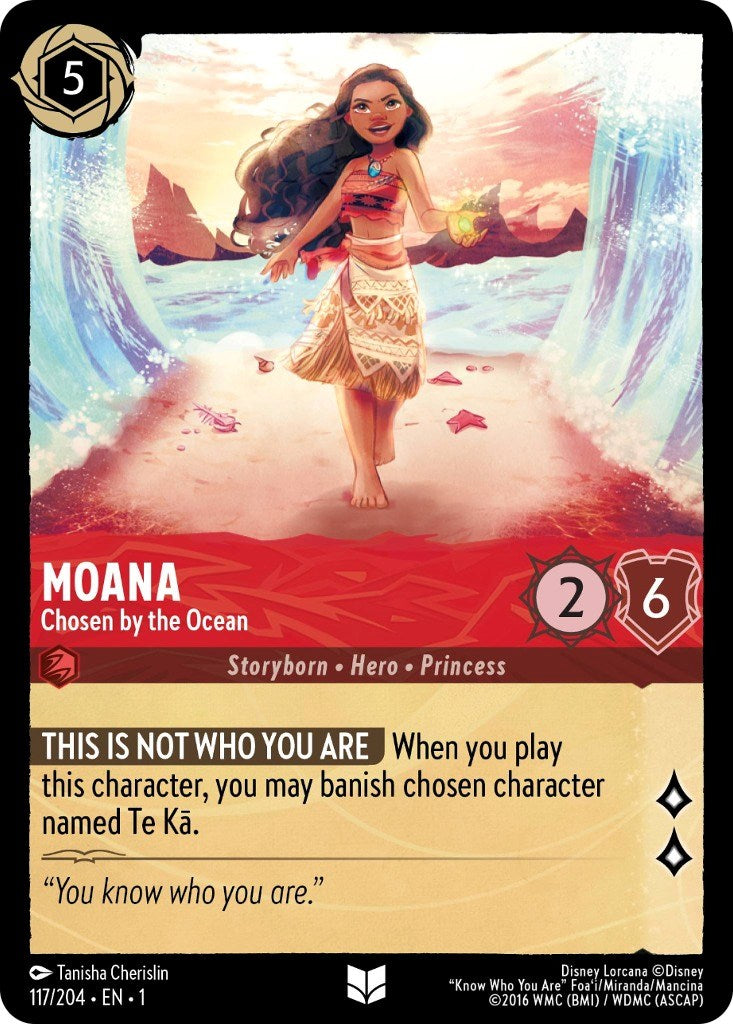 Moana - Chosen by the Ocean (117/204) [The First Chapter] - Disney - Card Brawlers | Quebec | Canada |