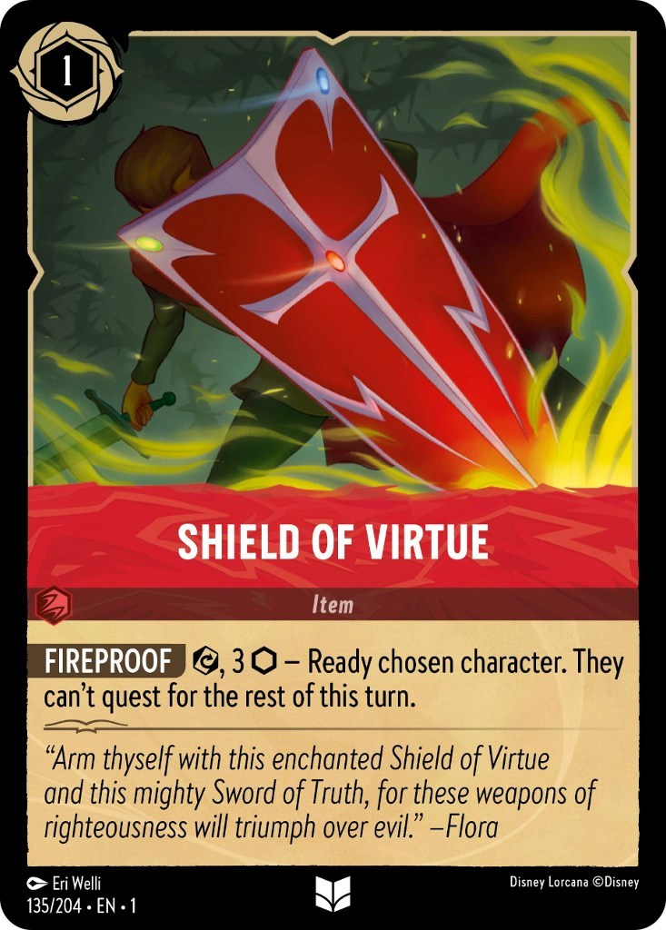Shield of Virtue (135/204) [The First Chapter] - Disney - Card Brawlers | Quebec | Canada |