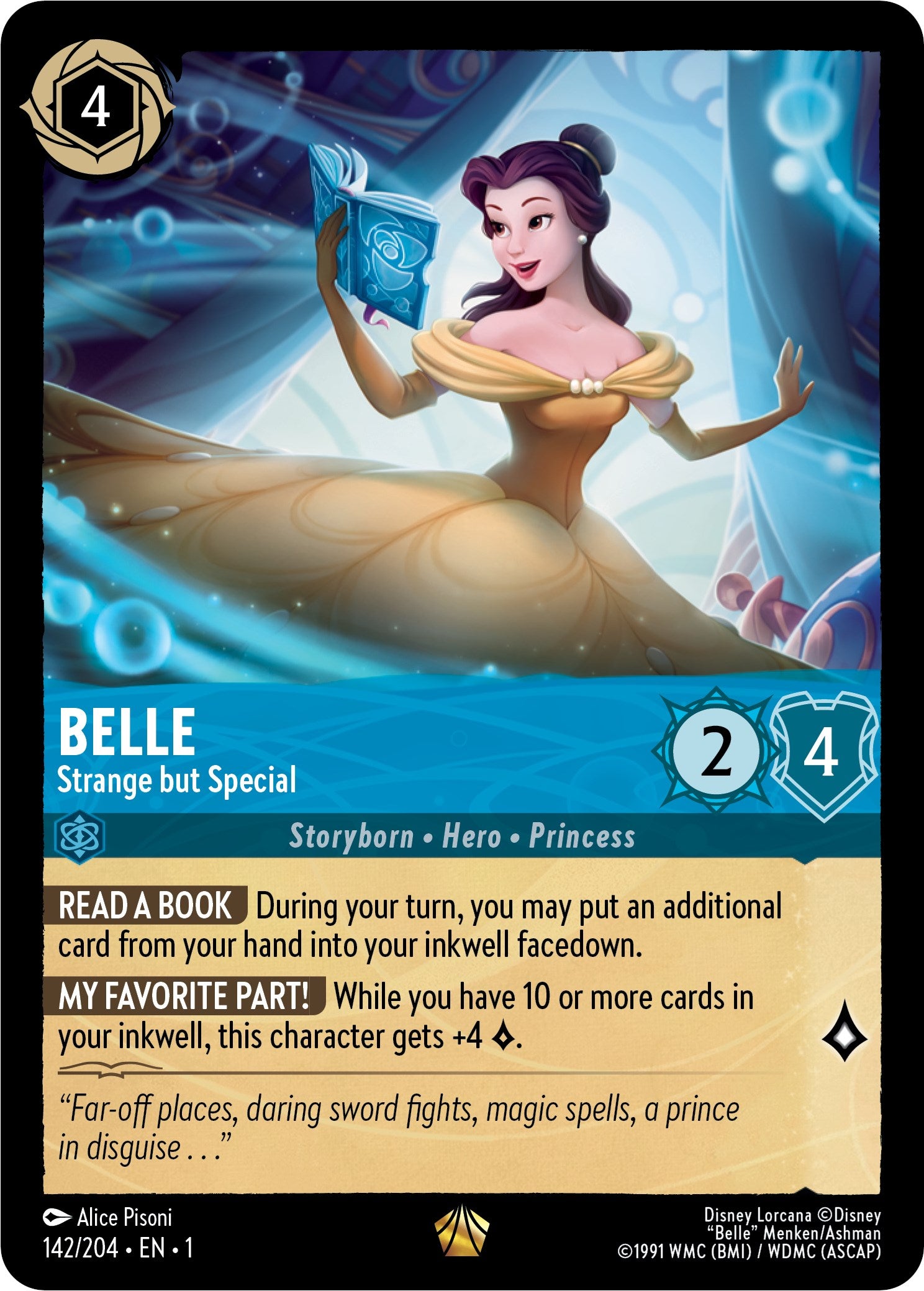 Belle - Strange but Special (142/204) [The First Chapter] - Disney - Card Brawlers | Quebec | Canada |
