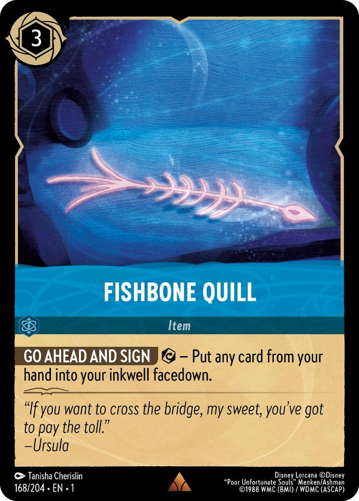 Fishbone Quill (168/204) [The First Chapter] - Disney - Card Brawlers | Quebec | Canada |