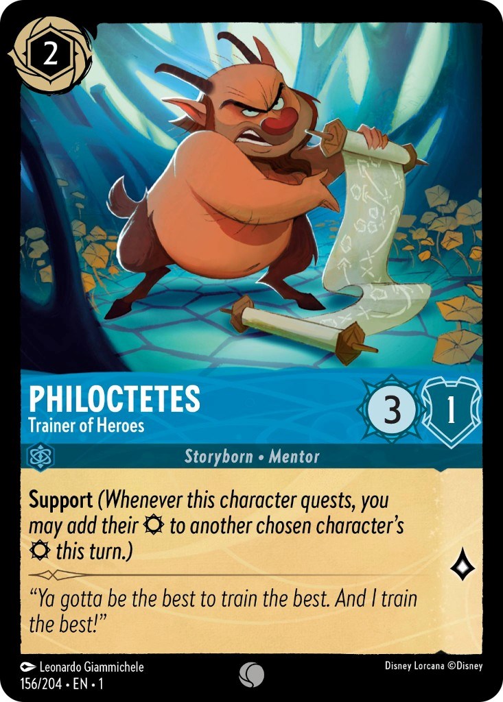 Philoctetes - Trainer of Heroes (156/204) [The First Chapter] - Disney - Card Brawlers | Quebec | Canada |