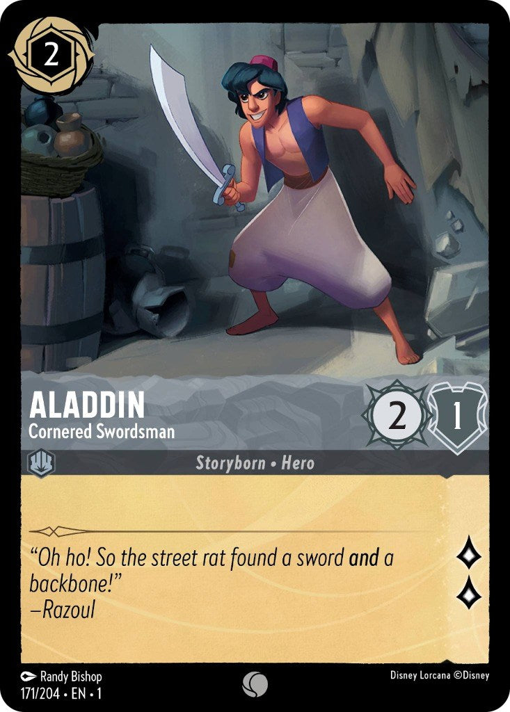Aladdin - Cornered Swordsman (171/204) [The First Chapter] - Disney - Card Brawlers | Quebec | Canada |