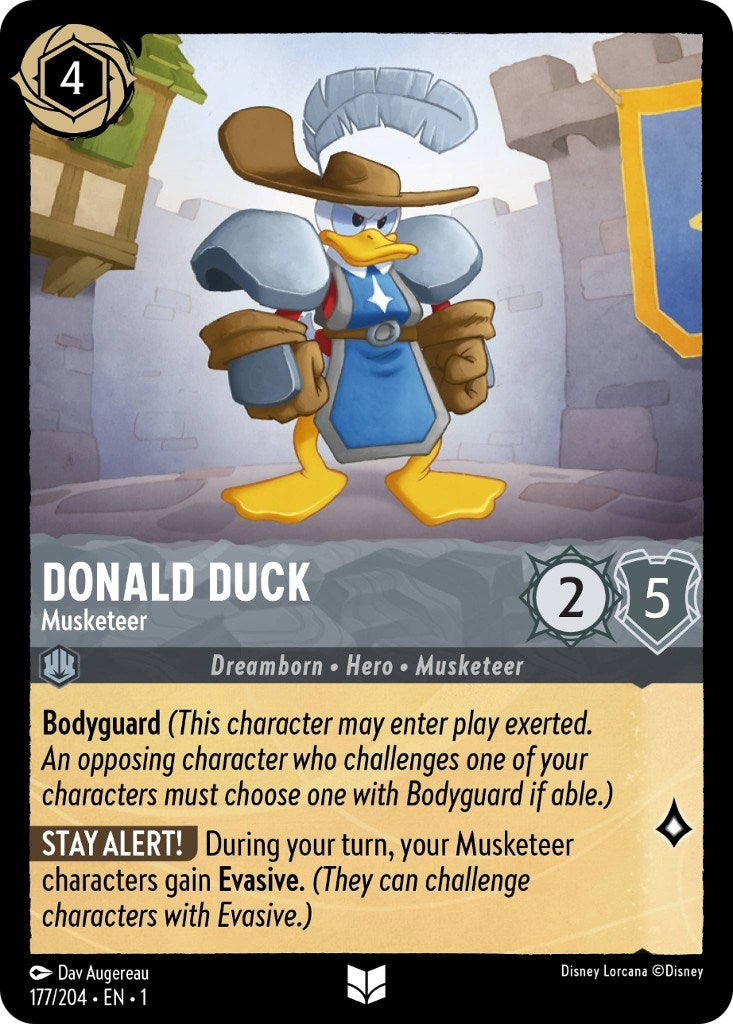 Donald Duck - Musketeer (177/204) [The First Chapter] - Disney - Card Brawlers | Quebec | Canada |
