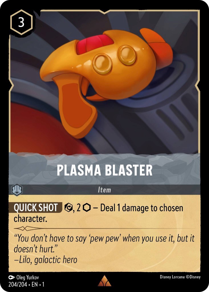 Plasma Blaster (204/204) [The First Chapter] - Disney - Card Brawlers | Quebec | Canada |