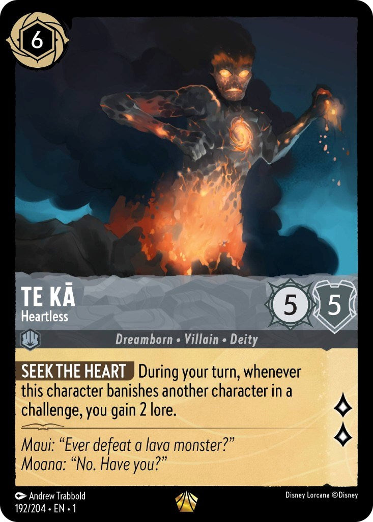 Te Ka - Heartless (192/204) [The First Chapter] - Disney - Card Brawlers | Quebec | Canada |