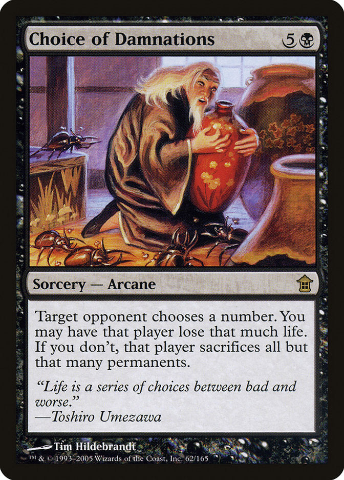 Choice of Damnations [Saviors of Kamigawa] - Magic: The Gathering - Card Brawlers | Quebec | Canada |