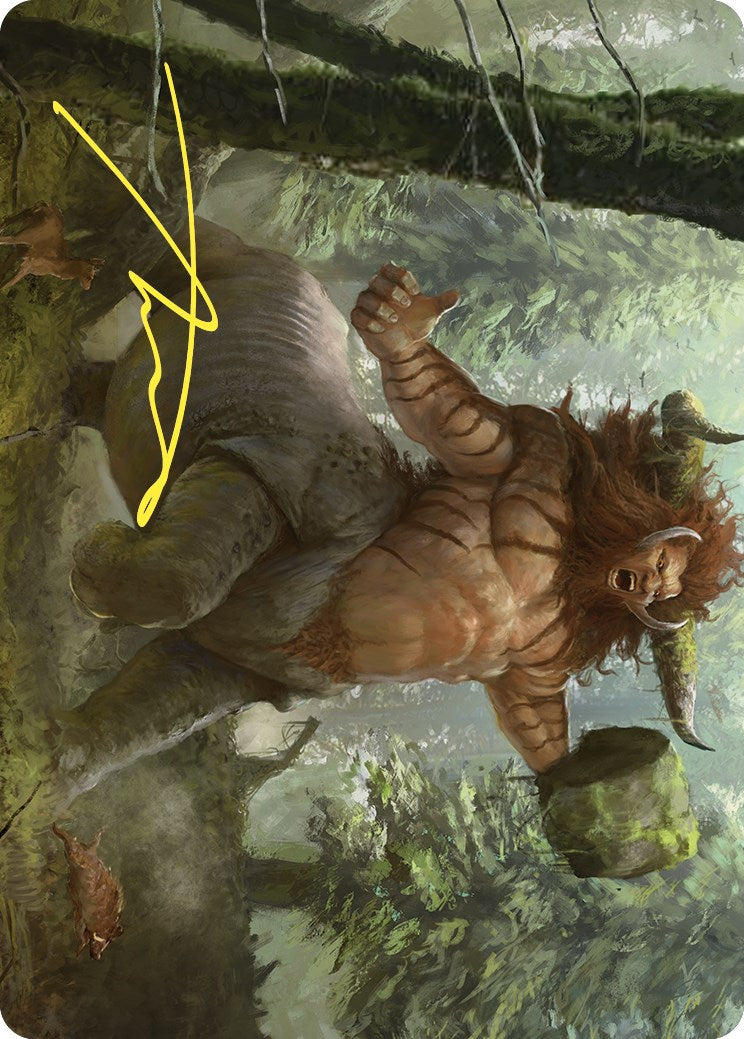 Stonehoof Chieftain Art Card (Gold-Stamped Signature) [Commander Masters Art Series] - Magic: The Gathering - Card Brawlers | Quebec | Canada |