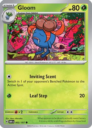 Gloom (002/197) [Scarlet & Violet: Obsidian Flames] - Pokémon - Card Brawlers | Quebec | Canada |
