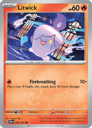 Litwick (036/197) [Scarlet & Violet: Obsidian Flames] - Pokémon - Card Brawlers | Quebec | Canada |