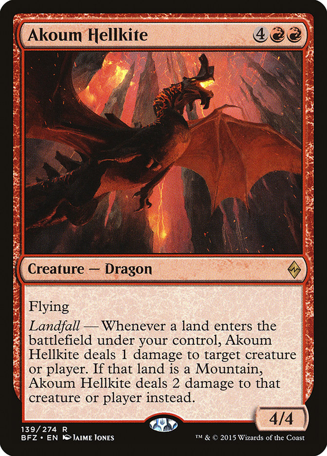 Akoum Hellkite [Battle for Zendikar] - Magic: The Gathering - Card Brawlers | Quebec | Canada |