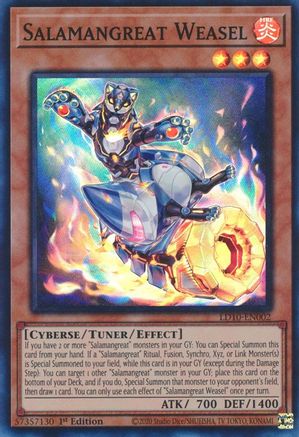 Salamangreat Weasel [LD10-EN002] Super Rare - Yu-Gi-Oh! - Card Brawlers | Quebec | Canada |