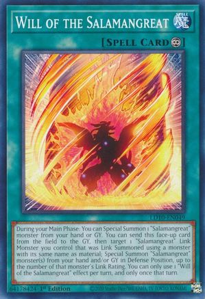 Will of the Salamangreat [LD10-EN049] Common - Yu-Gi-Oh! - Card Brawlers | Quebec | Canada |