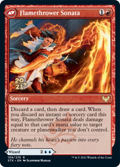 Torrent Sculptor // Flamethrower Sonata [Strixhaven: School of Mages Prerelease Promos] - Magic: The Gathering - Card Brawlers | Quebec | Canada |