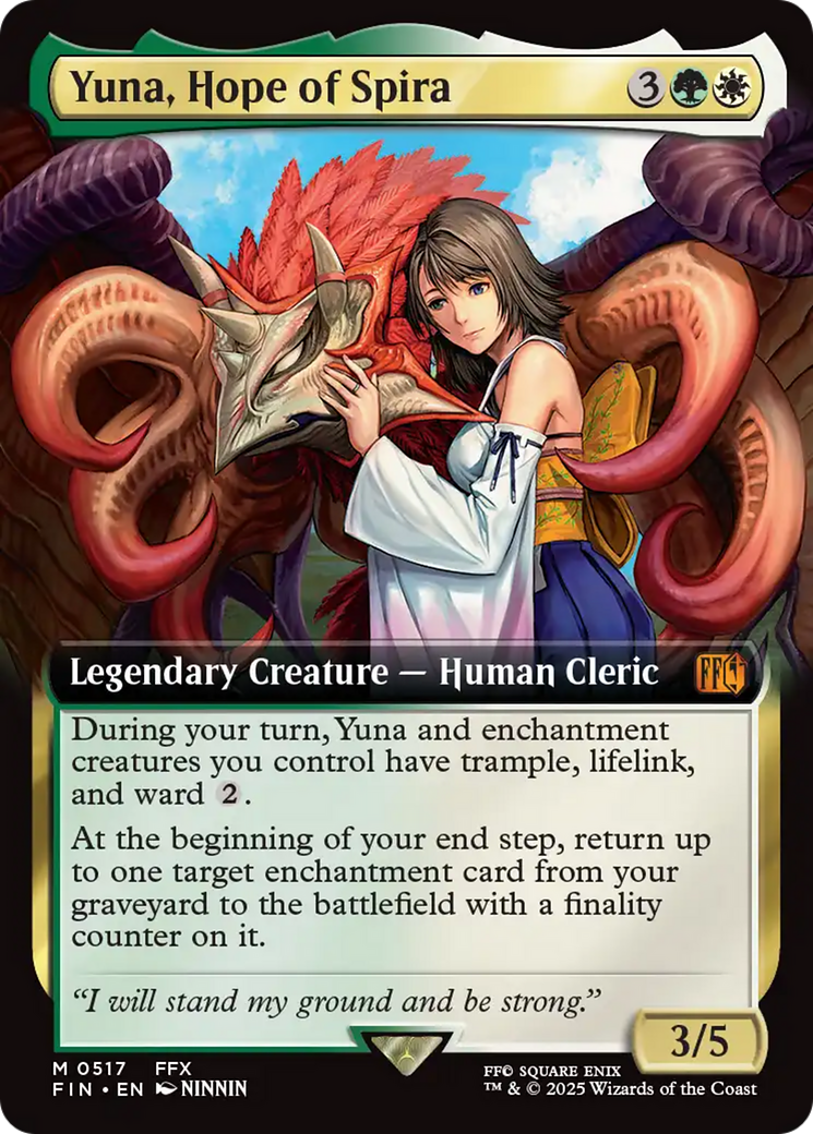 Yuna, Hope of Spira (Extended Art) [FINAL FANTASY] - Magic: The Gathering - Card Brawlers | Quebec | Canada |