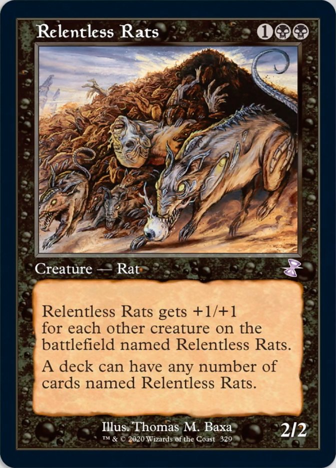 Relentless Rats (Timeshifted) [Time Spiral Remastered] - Magic: The Gathering - Card Brawlers | Quebec | Canada |