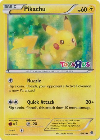 Pikachu (26/83) (Toys R Us Promo) [Miscellaneous Cards] - Pokémon - Card Brawlers | Quebec | Canada |