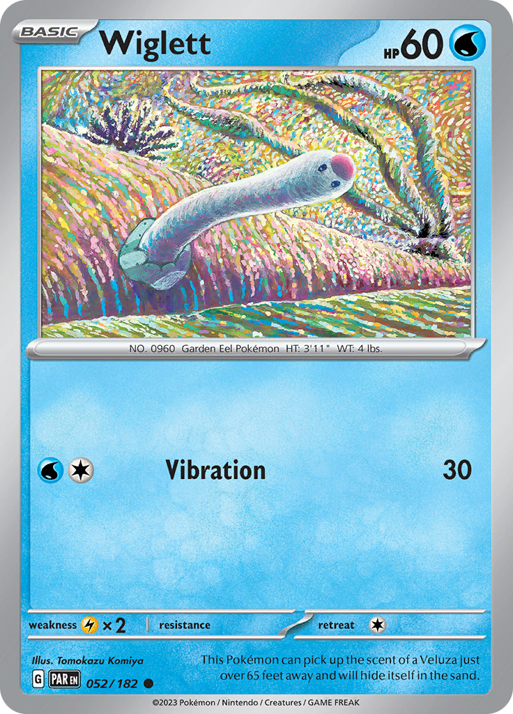 Wiglett (052/182) [Scarlet & Violet: Paradox Rift] - Pokémon - Card Brawlers | Quebec | Canada |