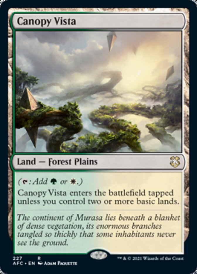 Canopy Vista [Dungeons & Dragons: Adventures in the Forgotten Realms Commander] - Magic: The Gathering - Card Brawlers | Quebec | Canada |