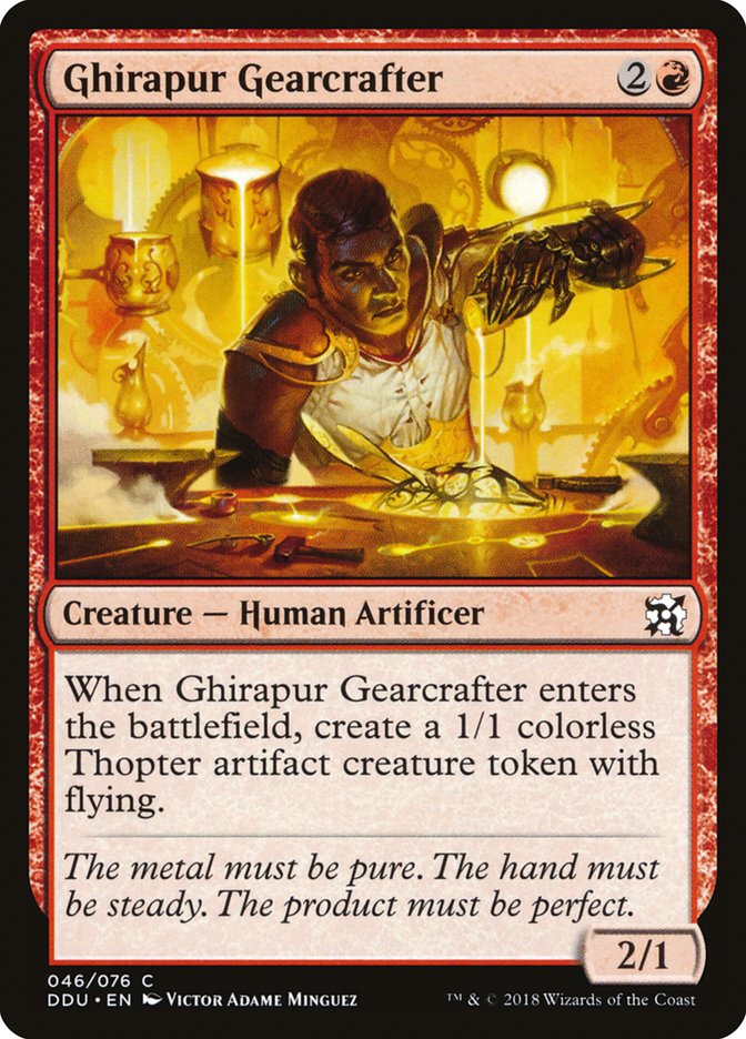 Ghirapur Gearcrafter [Duel Decks: Elves vs. Inventors] - Magic: The Gathering - Card Brawlers | Quebec | Canada |