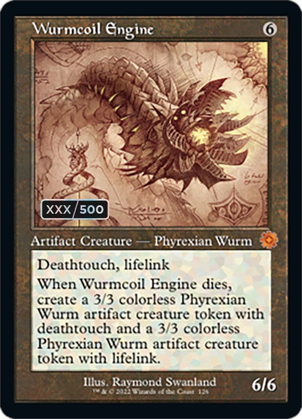 Wurmcoil Engine (Retro Schematic) (Serialized) [The Brothers' War Retro Artifacts] - Magic: The Gathering - Card Brawlers | Quebec | Canada |